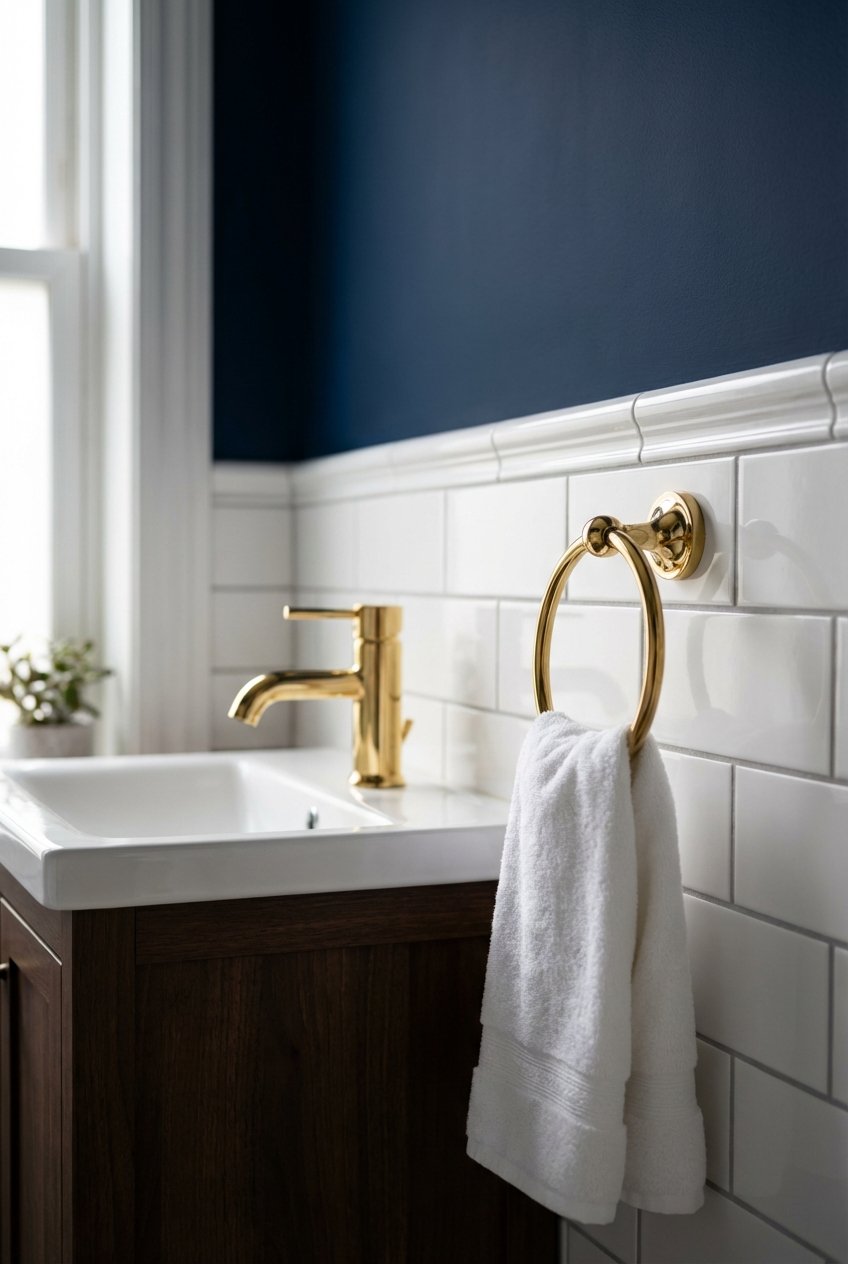 Image 12 for 20 Gold Hardware Bathroom Ideas For Chic Glow