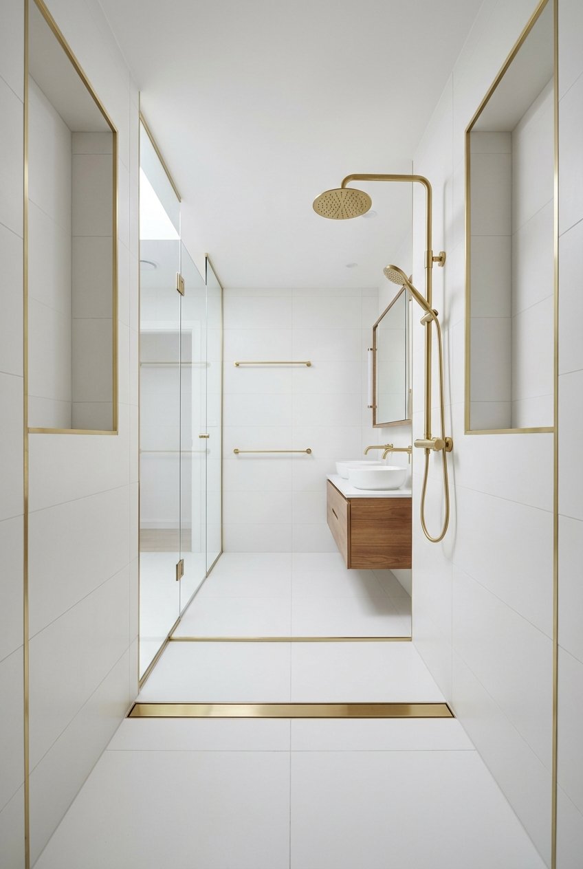 Image 17 for 20 Gold Hardware Bathroom Ideas For Chic Glow