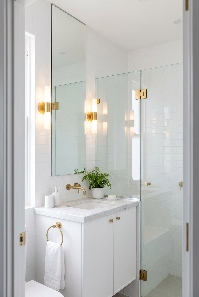 Image 18 for 20 Gold Hardware Bathroom Ideas For Chic Glow