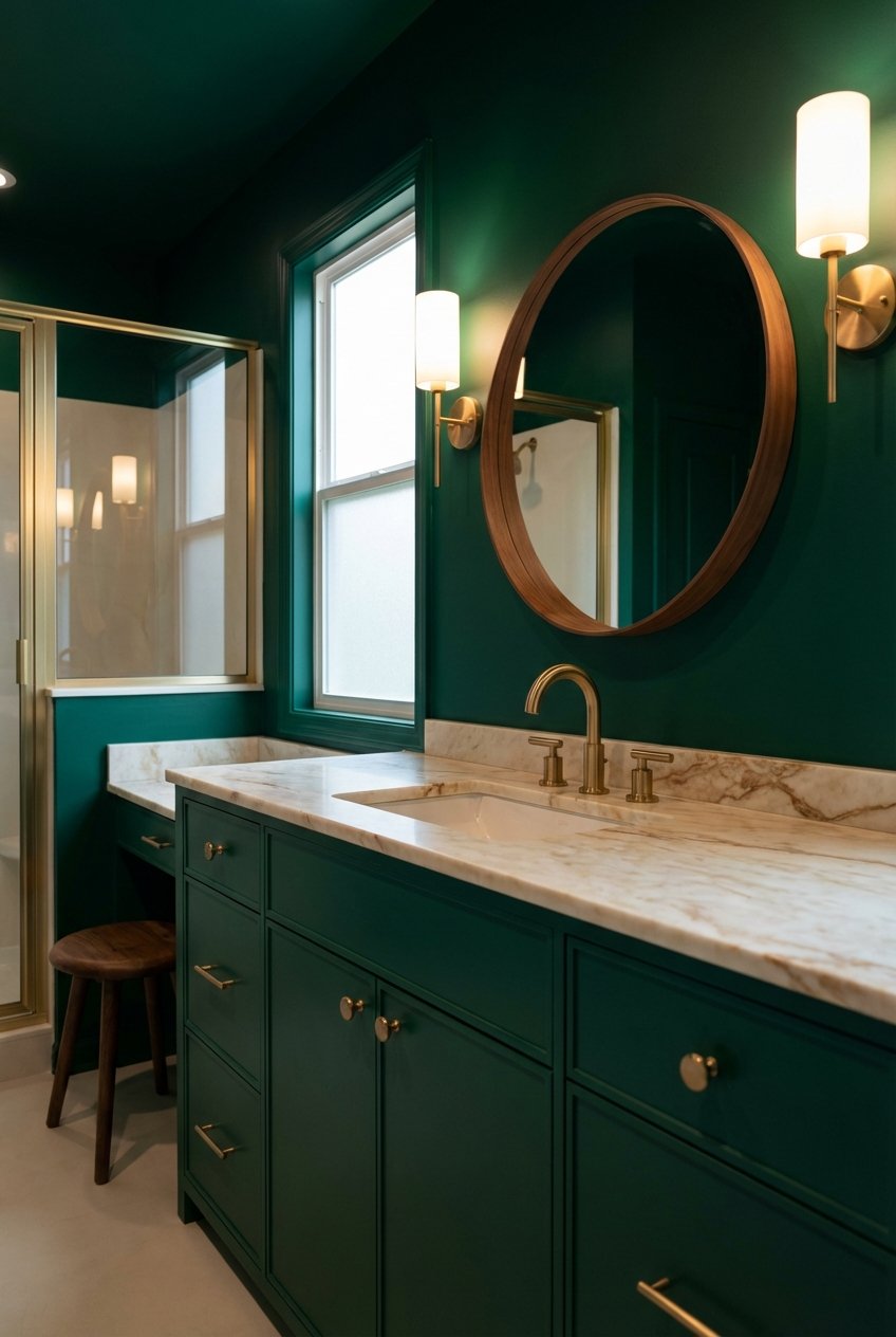 Image 5 for 20 Gold Hardware Bathroom Ideas For Chic Glow