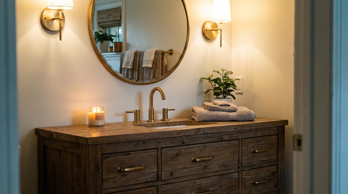 20 Gold Hardware Bathroom Ideas For Chic Glow
