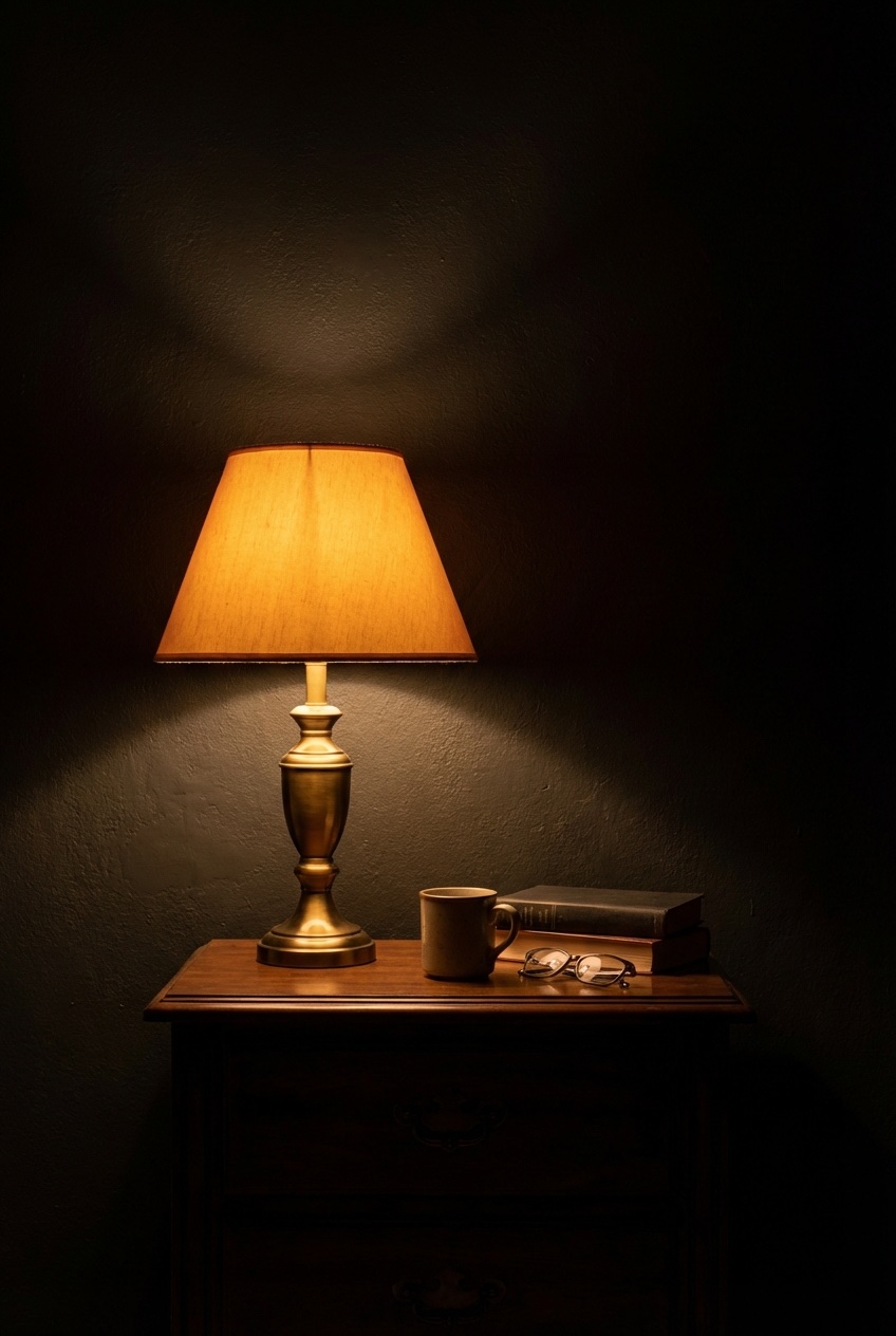 dark living room aesthetic idea 15