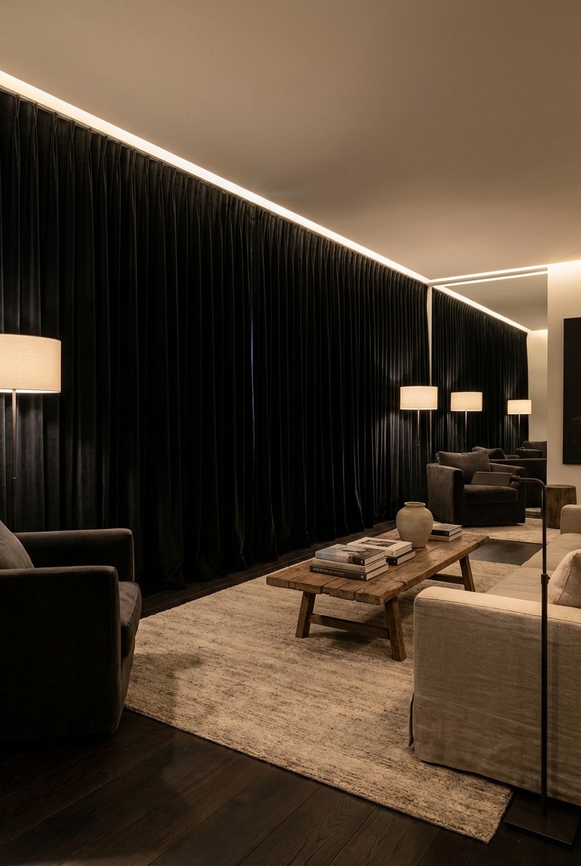 dark living room aesthetic idea 3