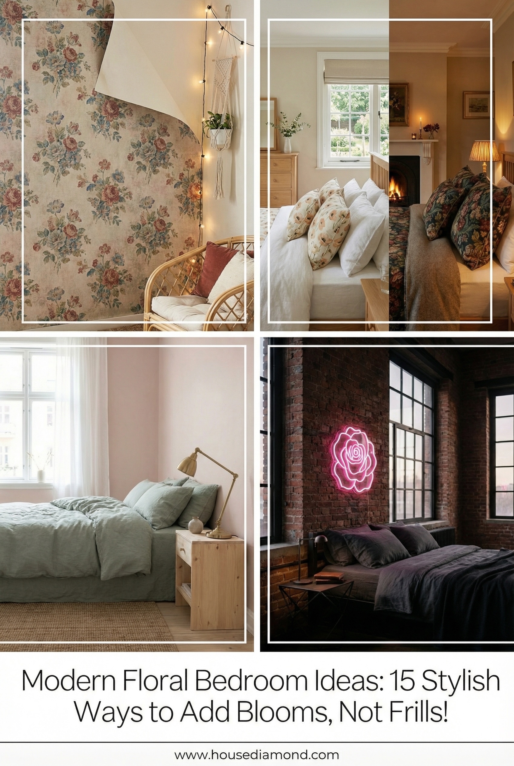 floral bedroom ideas pinterest grid