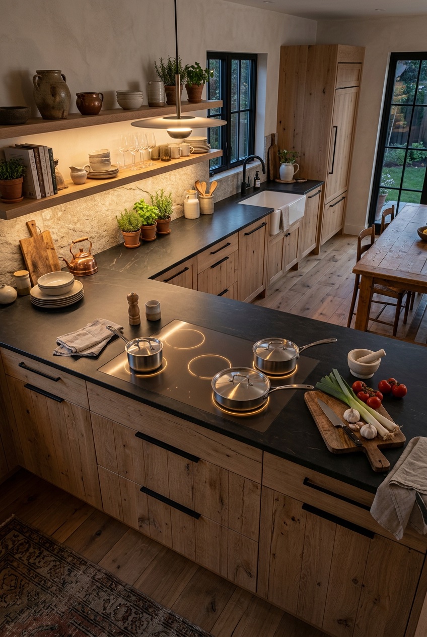 modern rustic kitchen ideas 2026 idea 1