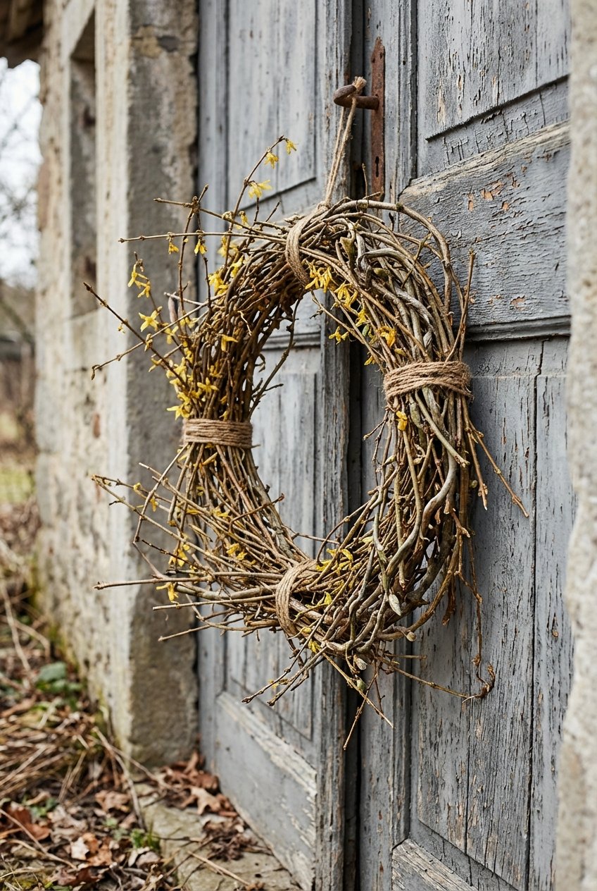 spring wreath for front door idea 11