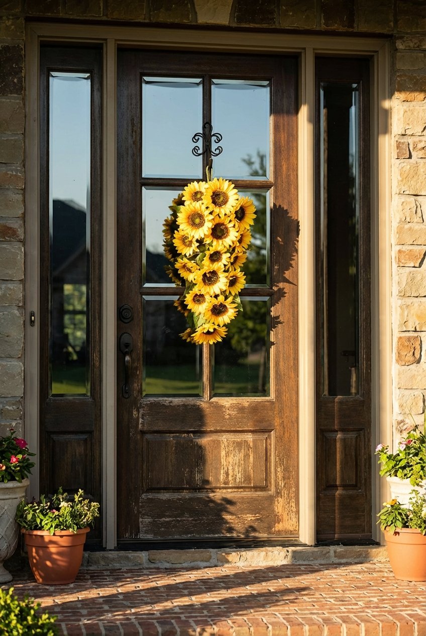 spring wreath for front door idea 6