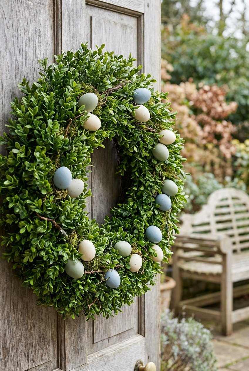 spring wreath for front door idea 7