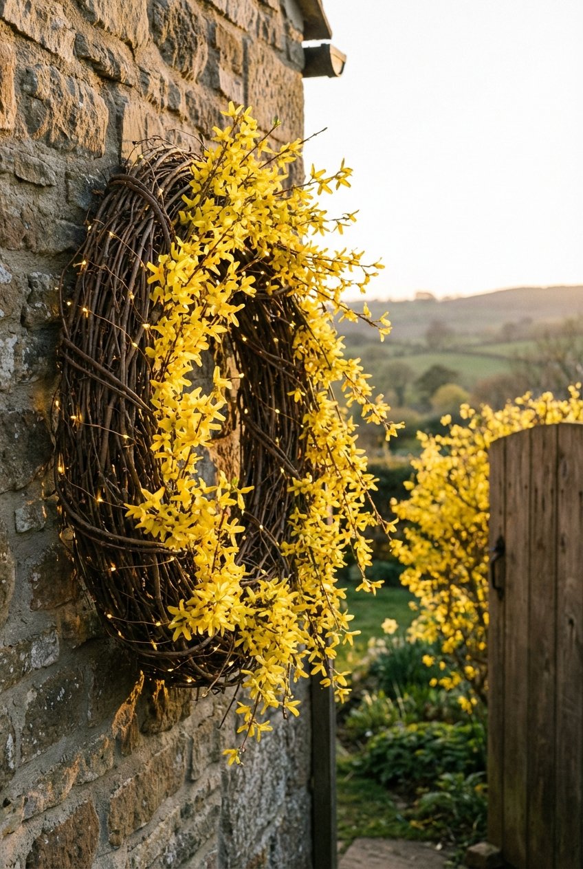 spring wreath for front door idea 9