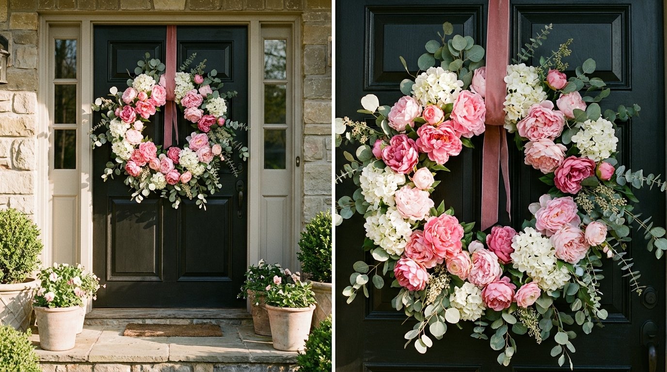 spring wreath for front door featured image