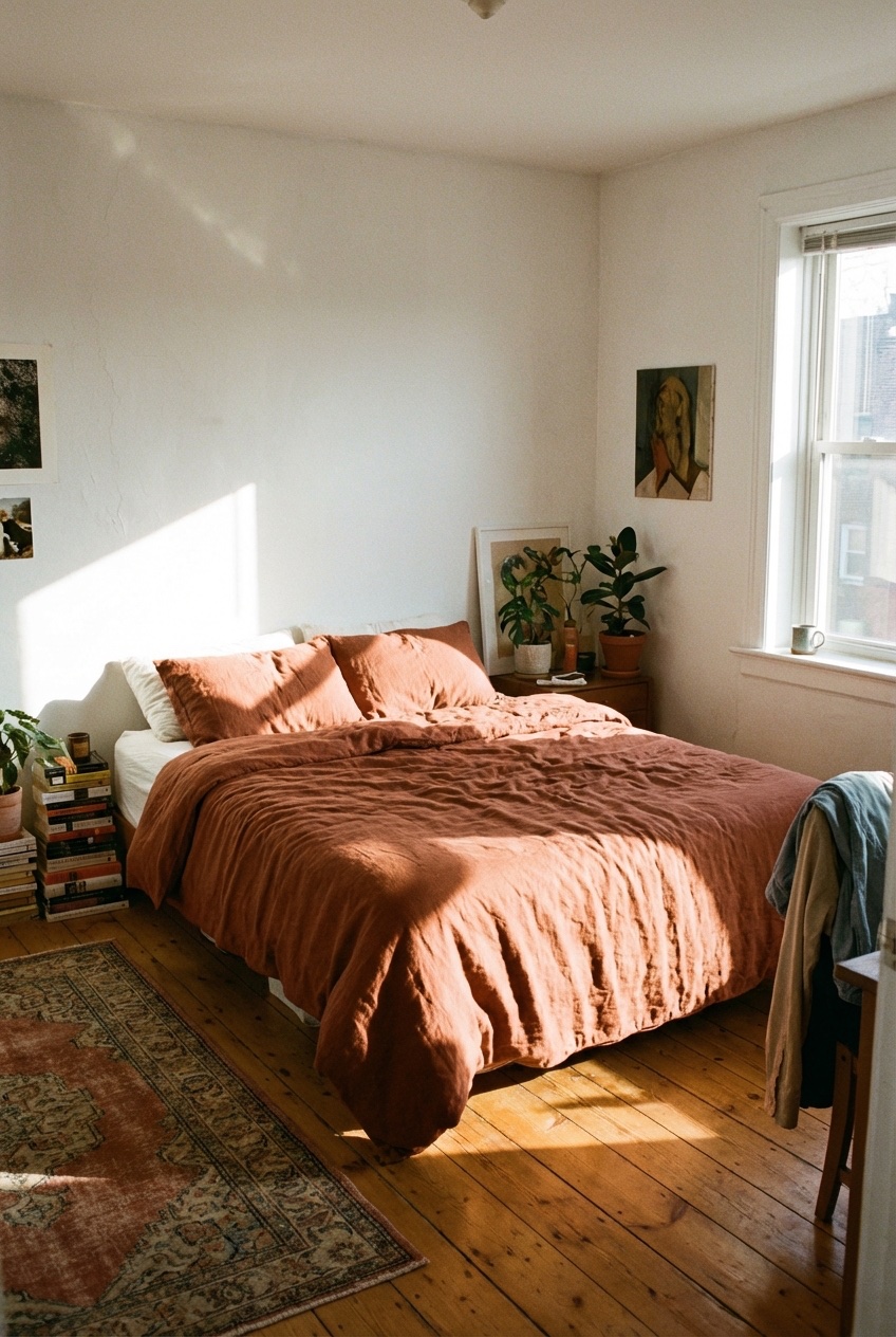 warm bedroom aesthetic ideas idea 2