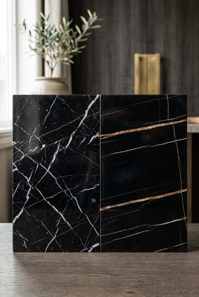 black marble bathroom idea 1