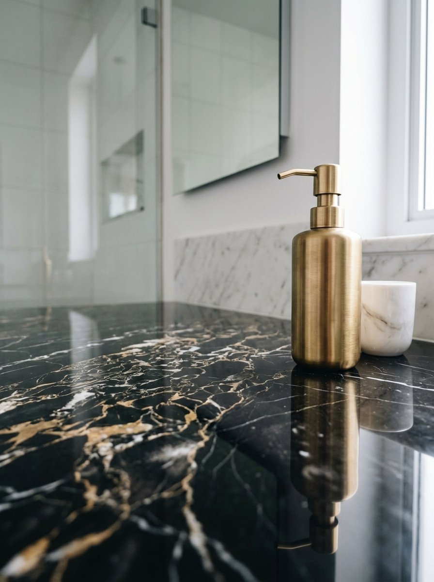 black marble bathroom idea 10