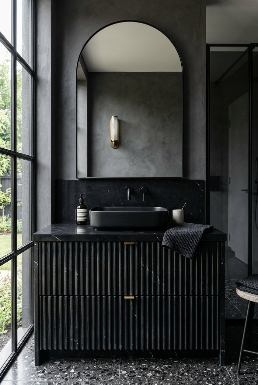 black marble bathroom idea 11