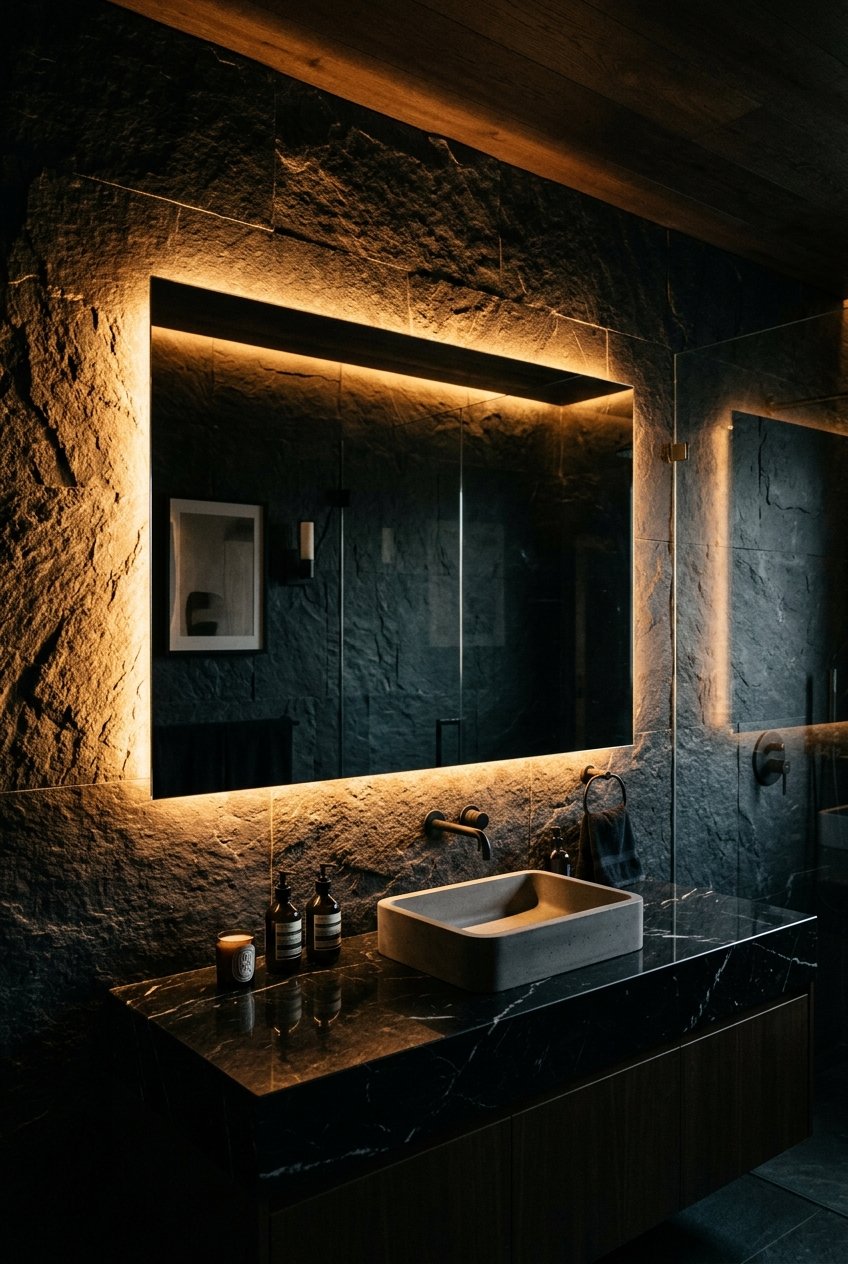 black marble bathroom idea 13