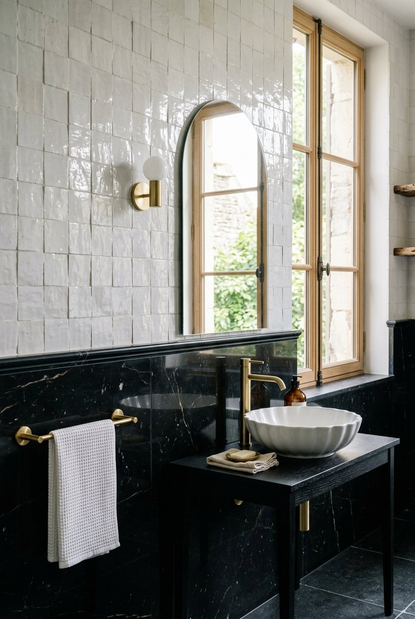 black marble bathroom idea 6