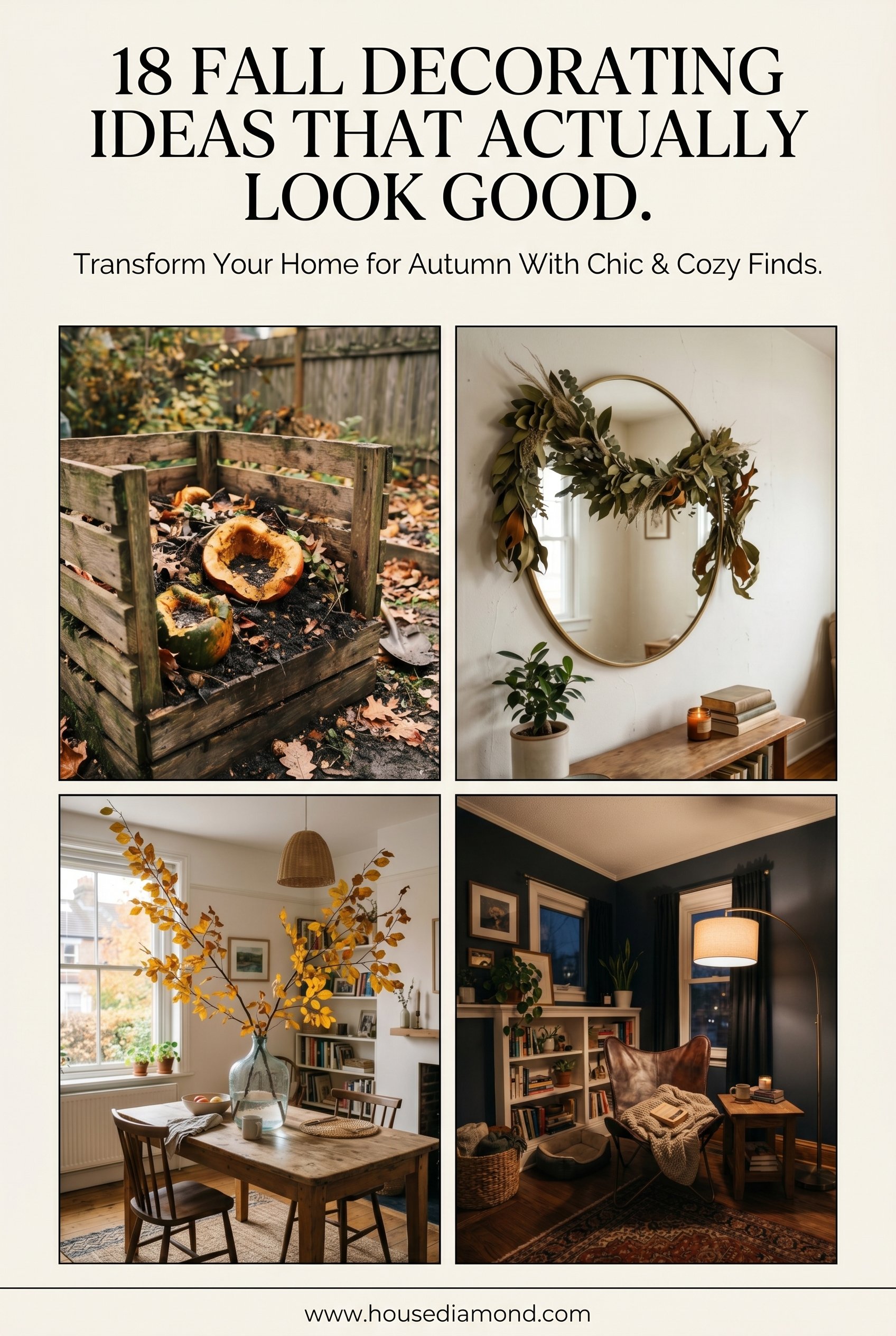 Grid collage for fall home decor