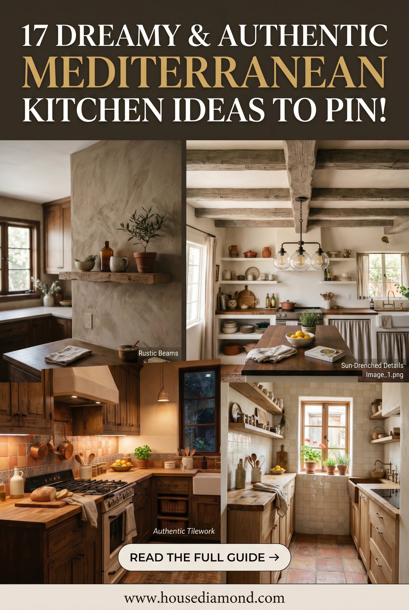 Grid collage for mediterranean kitchen ideas