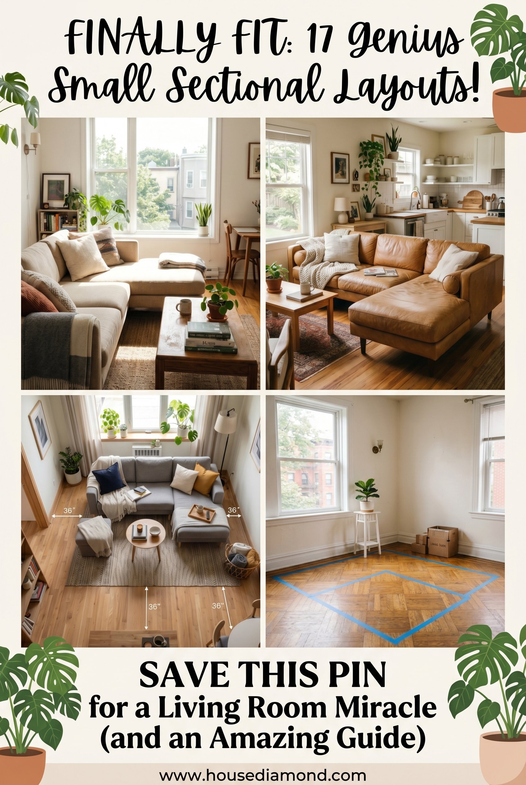 Grid collage for sectional sofa small living room layout